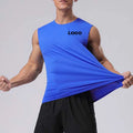 New Fashion Solid Sleeveless Sports Tank Top Custom Men's Basketball Running Training Fitness Gym Vests Shirt