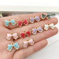 60pcs/bag Bow Knot Pendant DIY Earrings Bracelet Necklace Key Chain Jewelry Accessory