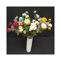 Red Roses 7 Heads Happy Roses Artificial Flowers for Wedding