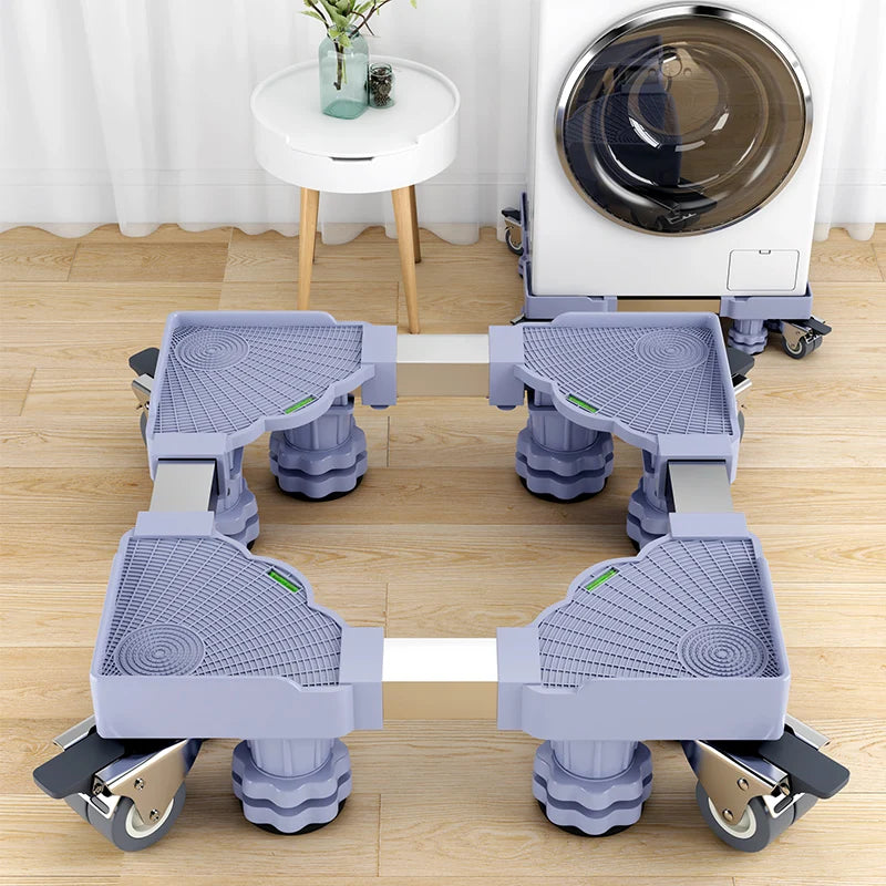 Factory Direct Adjustable Movable Plastic Stand Fridge Base Washing Machine Single Tier Sundries Use Easy Standing Type