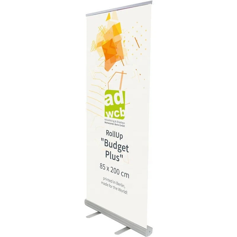 Portable Roll up Banner Stand Roller Banner With Poster Prints Exhibit Display for Outdoor