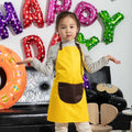 Durable Velvet Custom logo Children Chef Painting Child Art Delantal Bbq Cooking Kids Kitchen Apron