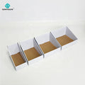 Corrugated Counter Retail Packaging Box Pdq Display Box Portable Cardboard Sticker Display Stand for Vendors Retail Trade Shows