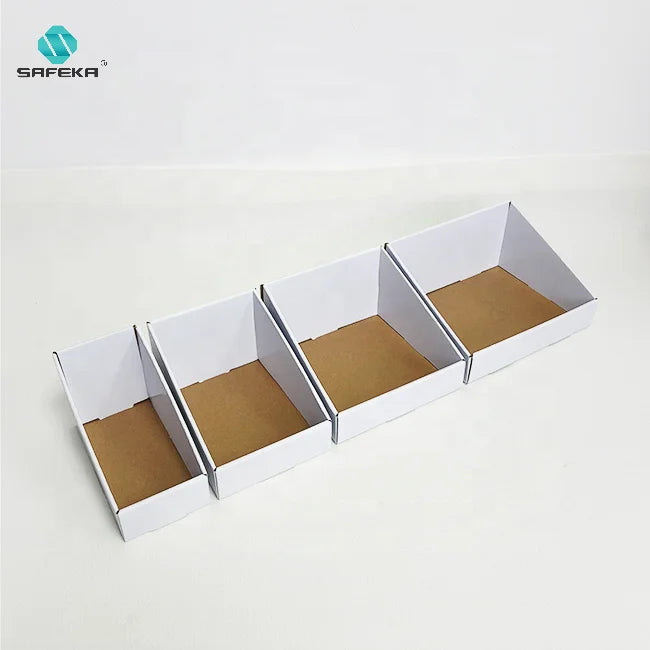 Corrugated Counter Retail Packaging Box Pdq Display Box Portable Cardboard Sticker Display Stand for Vendors Retail Trade Shows