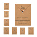 Christmas Gift 100 Language I Love You Crystal Rhinestone Deer Antler Heart Angel Wing Pendant Make a Wish Necklace