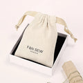 Customised Jewellery Packaging Cotton Pouch Earring Package Pouch Bags Custom Logo Gift Box Packaging Luxury