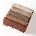 New Arrival Women Muslim Headband Wrinkle Solid Color Shawls Cotton Crinkle Hijab Rayon Scarf