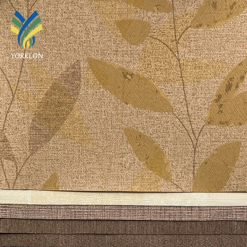 WIS Luxury Modern Textured PVC Vinyl Wall Coverings Waterproof Wall Paper for Hotel Home Decoration In-Stock Free Fireproof