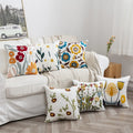 Ins Flower Towel Embroidery Pillow Cover Hotel Sofa Headboard Cushion Cover Baby Pillow Case Hotel Supplies Dropshipping