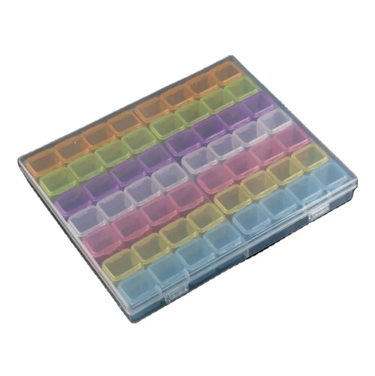 56 Grit Nail Ornament Storage Box Diamond Painting Accessories Tool Nail Art Rhinestone Organizer