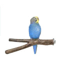 Sustainable Eco-Friendly Wooden Bird Toys Stand Poles with Stainless Steel & Metal for Parrots Small to Medium Bird Cage Toys