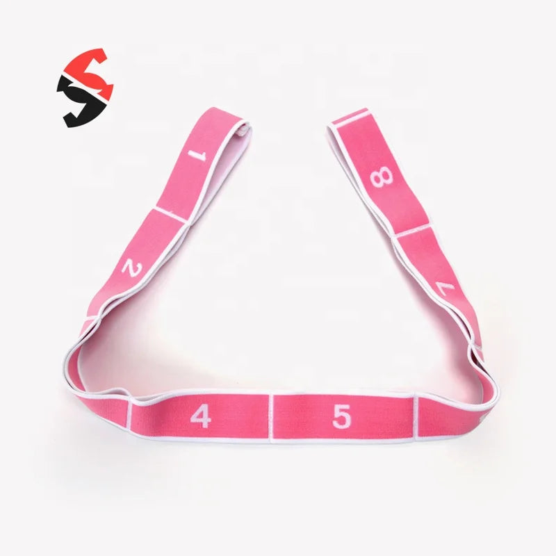 Wholesale Flexible High Elastic Fabric Yoga Dance Belt Strap With Numbers