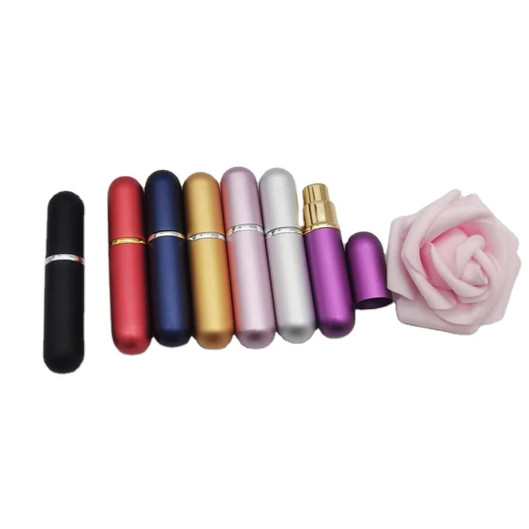 Hot Sale 5ml Mini Perfume Atomizer Refillable Perfume Bottles Travel Sized Aluminum Perfume Atomizer Spray Bottle