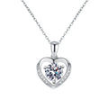 Heart Necklace Moissanite Pendant Sterling Silver 925 Jewellery Moissanite Necklace Silver 925 Fashion Jewelry