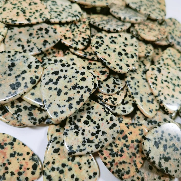 Diy High-Quality Factory Wholesale Guitar Plectrum Crystal Dalmation Jasper Gemstone Guitar Pick Custom