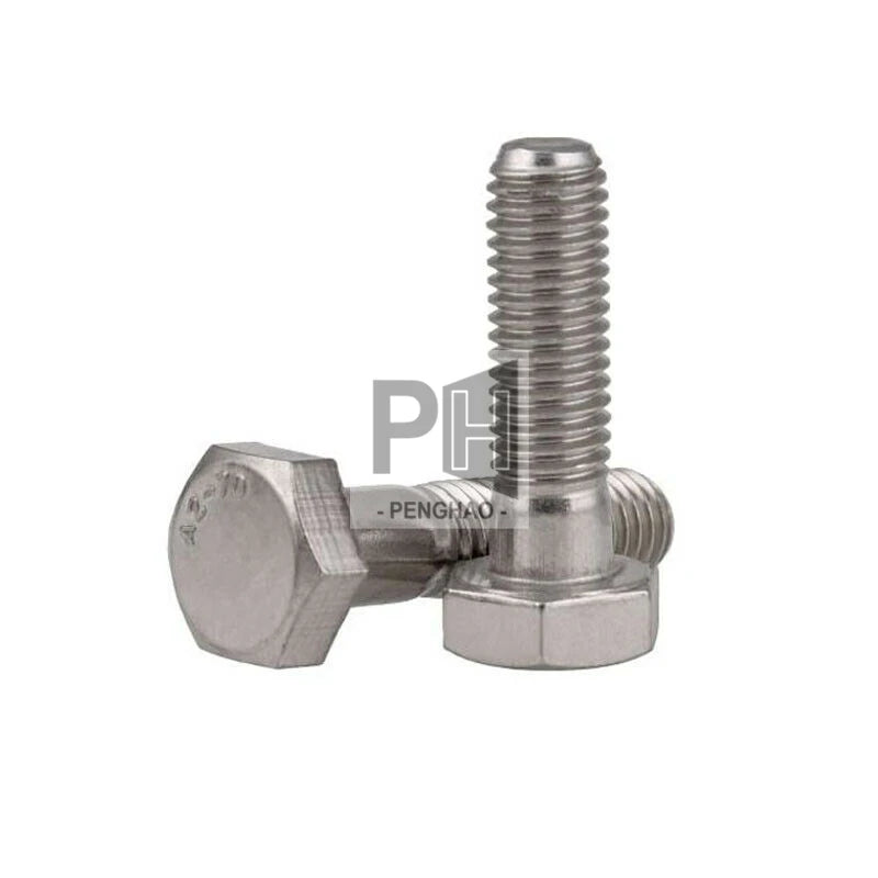 Top M6 M8 M10 M12 Partially Thread External Hex Head Screws 304 Stainless Steel GB5782/DIN931 Half Thread Outside Hexagon Bolts