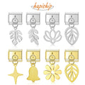 Hapiship 2024 New Fashion Flower Cross Leafs Bell Italian Charm Links Fit 9mm Stainless Steel Bracelet Jewelry DIY Making DJ1501