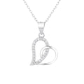 Fashion Heart-shaped Necklace 925 Silver Factory Custom Jewelry Luxurious Zircon Heart-shaped Pendant for Women