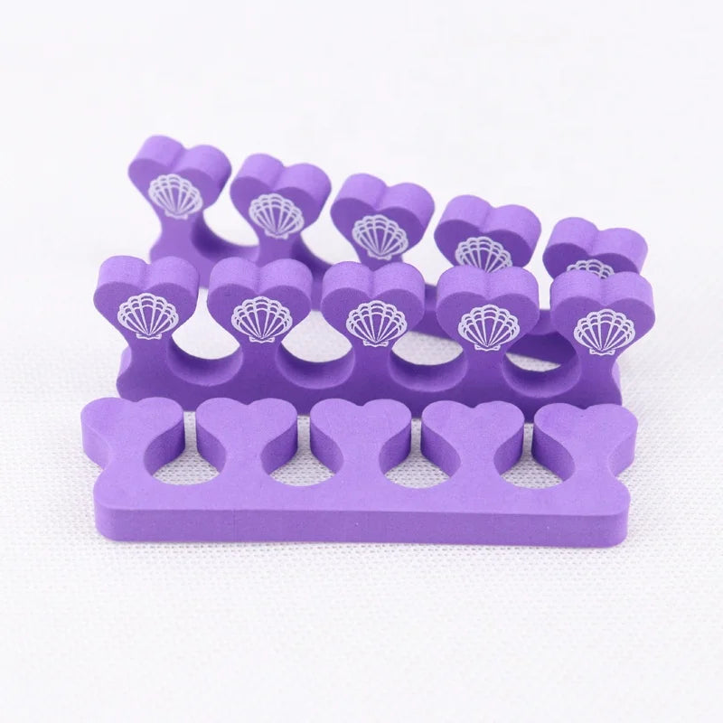 Ziri Factory Supply Colorful Printing EVA Nail Art Tools Gel Nail Separator 100x30x8mm ISO9001 Certified for Toe Use