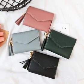 Custom Fashion Mini Coin Cute Small Purse PU Leather Short Women Wallet for Wholesale