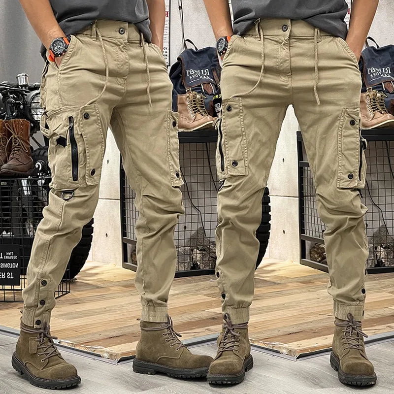 Liu Ming New Autumn Men Clothing Fashion Outdoor Long Trousers Cargo Pants