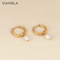 VIANRLA Stainless Steel Jewelry Earrings 18k Gold PVD Plated Clearing Stock