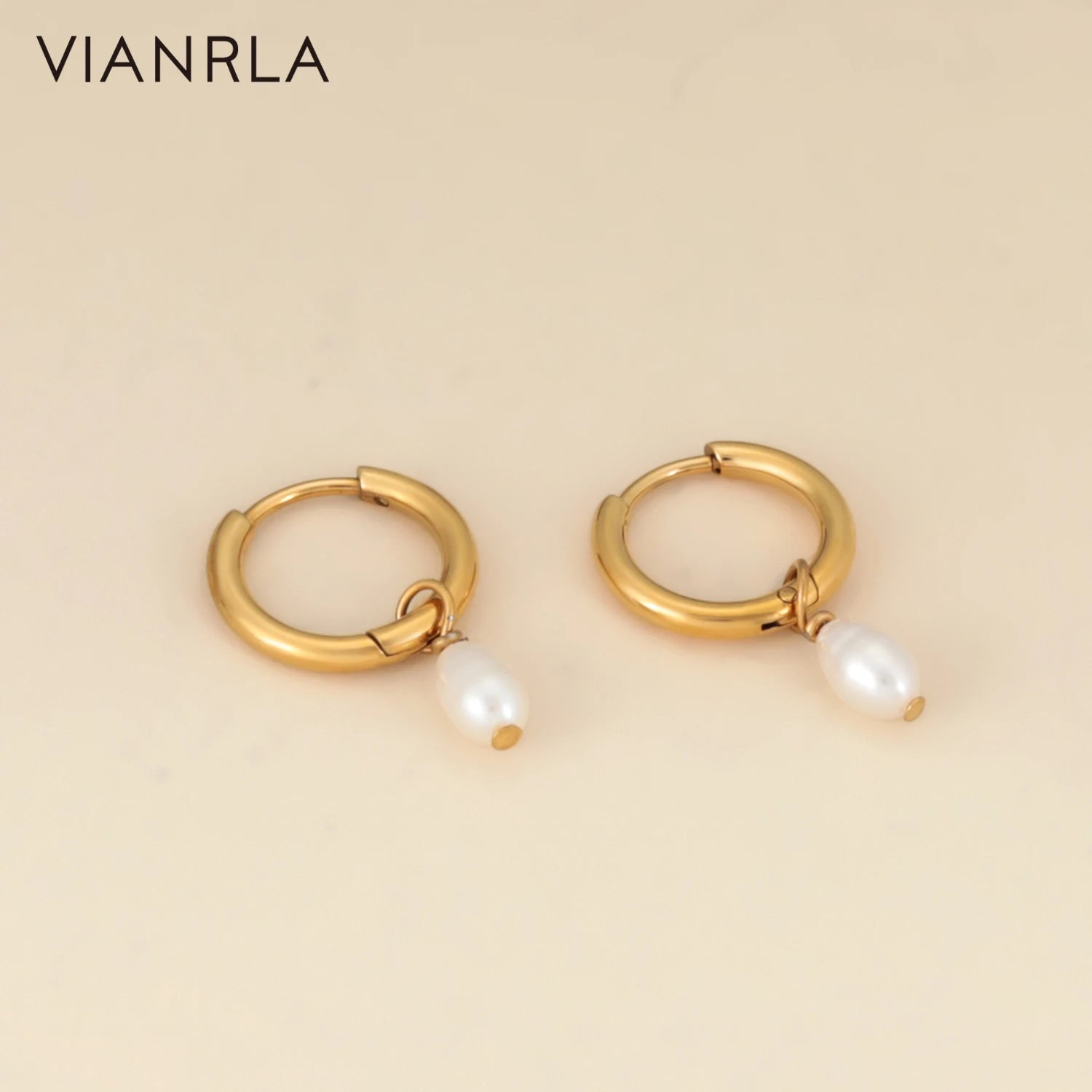 VIANRLA Stainless Steel Jewelry Earrings 18k Gold PVD Plated Clearing Stock