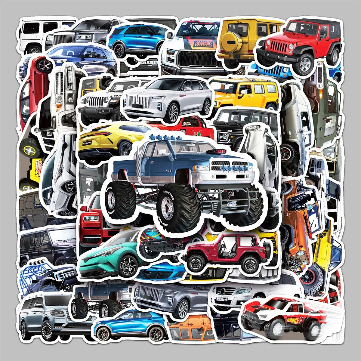 51PCS Hot-selling Personality Trend Cool Waterproof Environmental Decorative Automobile Sticker Suitcase Ledger Guitar Sticker