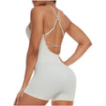 One Piece Sportswear Bodysuit Women Fitness Sports Jumpsuit Seamless Gym Ribbed Gym Training Running Dance Wear