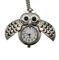 Wholesale Small Size Classic OWL Bronze Analog Quartz Movement Case Dia 27MM Vintage Toy Pocket Watch