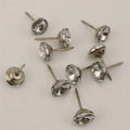 Clear Faceted Crystal Glass Button Heart Shape 18mm Green Phantom Crystal for Upholstery Sofa Furniture Satellite Surface Back