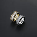 R042   Bling Bling CZ  Ring Brass Gold Silver Color Cubic Zirconia Rings Iced  RING Fashion Hip Hop Jewelry