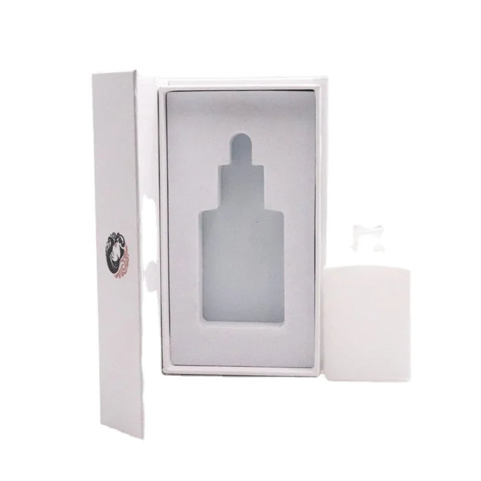 Unique 30ml Frosted White Glass Dropper Bottle for Skincare Serum & Beard Essential Oil for Face Cream & Eye Drops