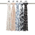 70*180cm New Fashion Women Bubble Chiffon Hijab Scarf for Women Muslim Printed Shawl Islamic Clothing Headwear Muslim Headscarf