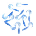 6.5CM 2G Wholesale 10pcs/bag Soft Fishing Lures Worm Baits Lure Soft Lifelike Shad Artificial Lure