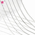 Wholesale Bead Snake Box Chains Solid 925 Silver Chain Necklace Sterling Silver Chain Necklace in 925 Sterling Silver