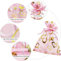 Heart Organza Jewelry Bags Mesh Drawstring Pouches Multi-Size Custom Logo Hot Stamped 11 Colors Wedding Favors Gift Bags Mother