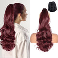 AliLeader Fluffy Thick Wavy Ponytail Hair Extension Clip in on Soft Curly Synthetic Fake Hairpiece with Claw Clip for Women Girl