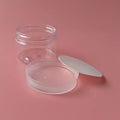 RTS Diameter 50mm Wide Mouth 60 g 60g 60ml 60gr 2Oz 2 Ounce Transparent Spice Jam Nut Food Grade PET clear Jar with Clear Lid