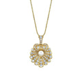 Milskye New Best Sell Women 925 Silver Sterling Jewelry 18k Gold Diamond oyster and Pearl Necklace