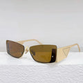 2024 Vintage Rimless Cat Eye Sunglasses New Women Men Sun Glasses Fashion Punk Eyeglasses Uv400