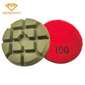 3 Inch Hook and Loop Typhoon Green Resin Bond Concrete Floor Polishing Pucks Pads