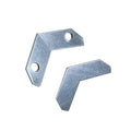 HONGZUN Heavy Duty 25*25mm Universal Iron Zinc-colorful Silver Connector Triangle Corner Brace Picture Aluminum Frame Bracket