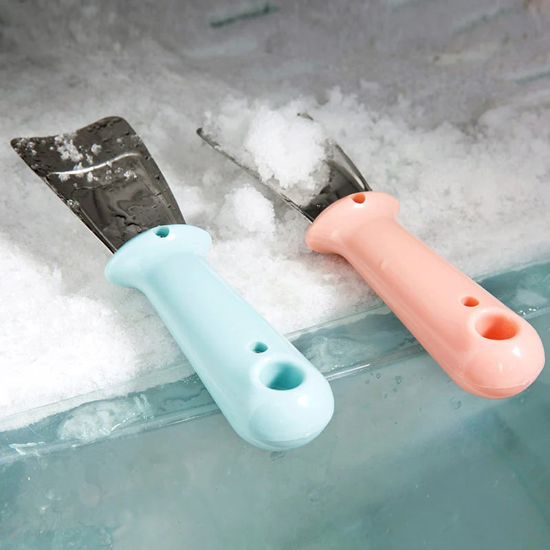 HelloWorld Stainless Steel Deicing Shovel Household Refrigerator Cleaning and Defrosting Shovel Kitchen Accessories