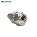 Stainless Steel 1/4*1/4 Adjustable Threaded Swivel Ball Joint Adaptor Fittings Spray Nozzle