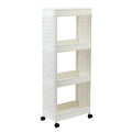 Hot Sale Bathroom Storage Rack Multilayer Plastic Bathroom Storage Cart Tower Racks With Wheels