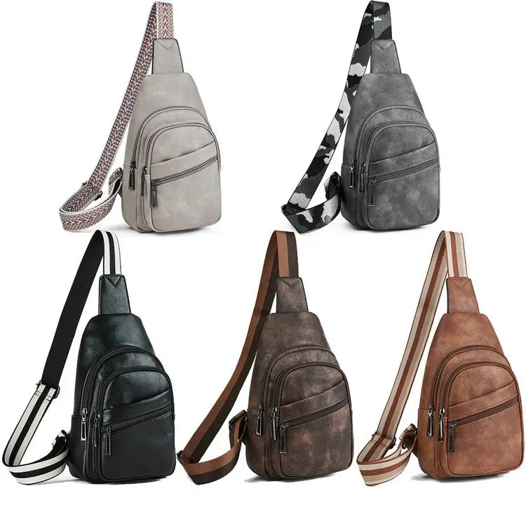 Women's Small PU Leather Shoulder Messenger Bag Fashionable Mobile Phone Cell Crossbody Luggage Custom Stylish Side Waist Chest