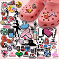 Us College Shoe Charms Ballet Basketball Shoes Charm Set Cute Cartoon Shoe Decorations New Rubber Anime Pvc Designer Charms Bulk