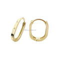 9K Real Yellow Gold Hoop Earrings for Women Stylish Trendy Huggie Design Fine Jewelry for Weddings and Parties