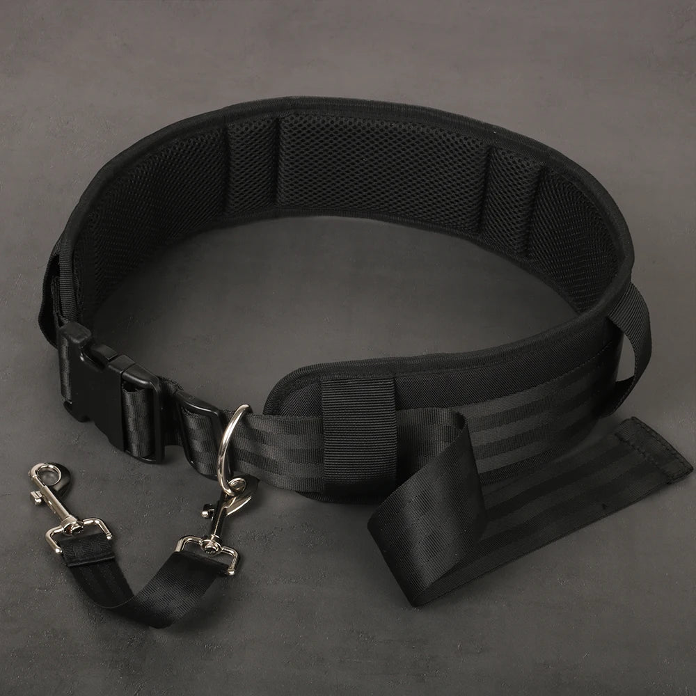 Tactical Waist Belt Multi-Purpose Molle Padded Patrol Belt Hunting Outdoor Sports Equipment with Swivel Snap Dog-hook